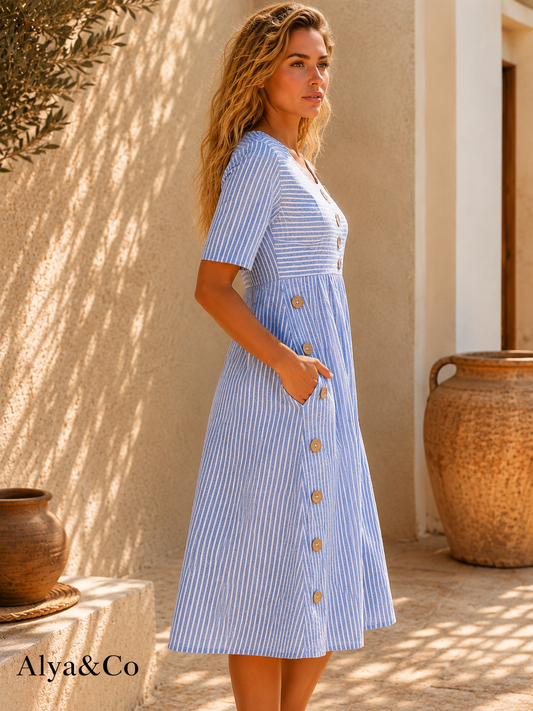 Vestido Marina Azul