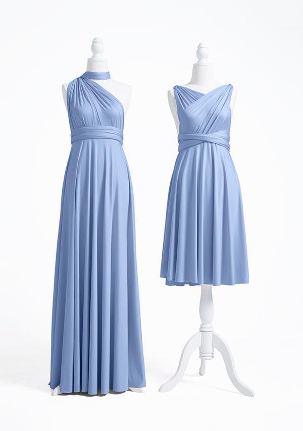 Vestido Multiposicion Eterna - Azul Polvo