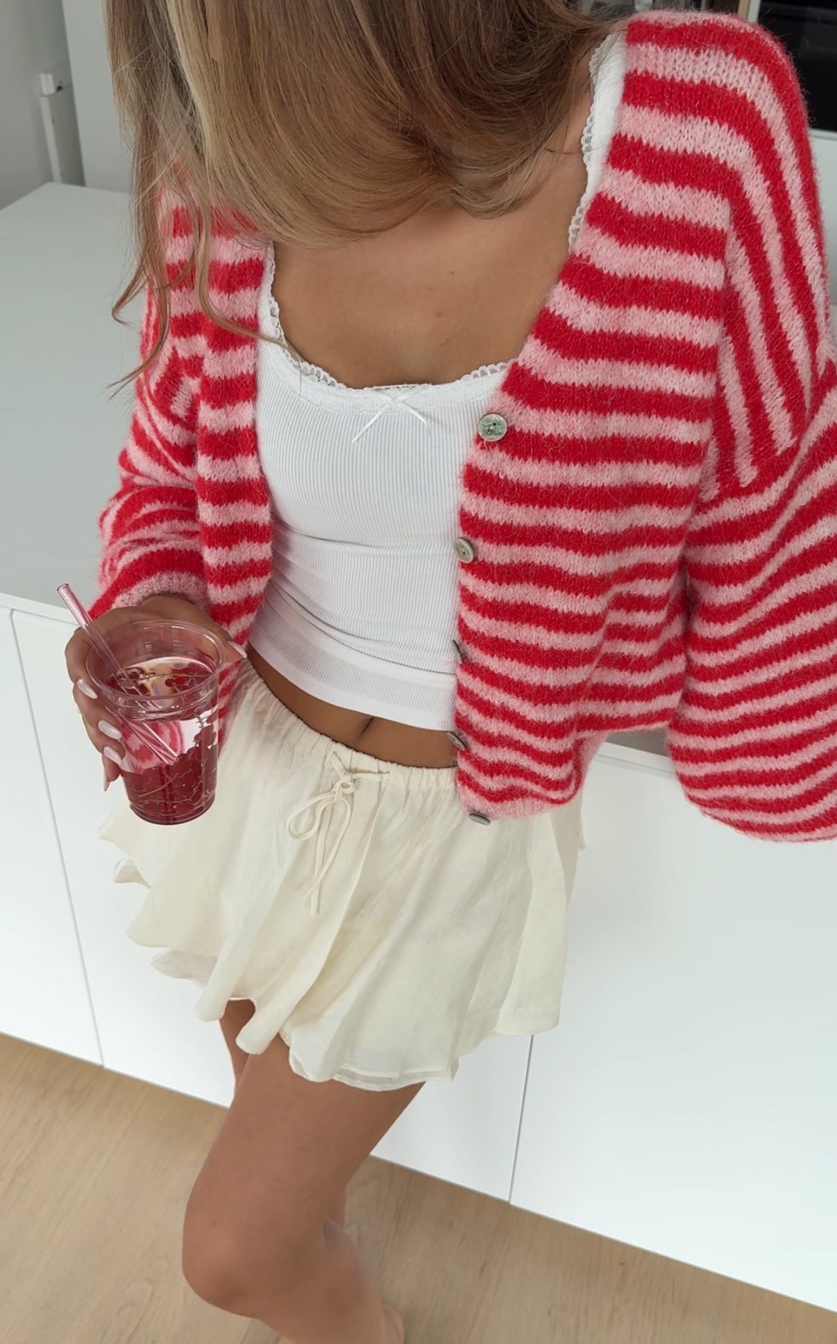 Cárdigan Cherry Rayas