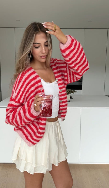 Cárdigan Cherry Rayas