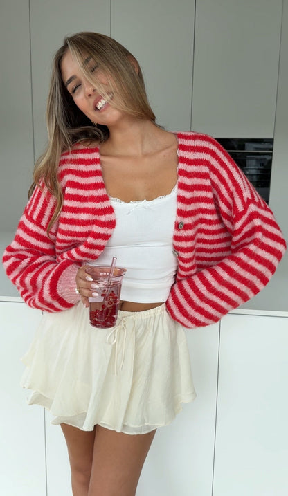 Cárdigan Cherry Rayas