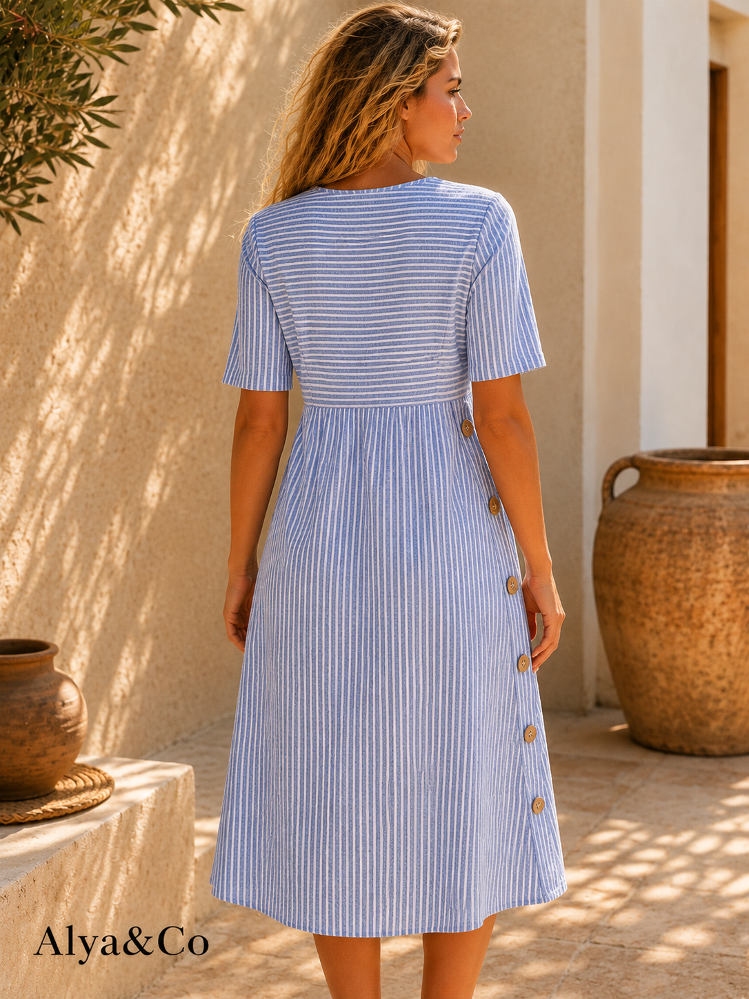 Vestido Marina Azul