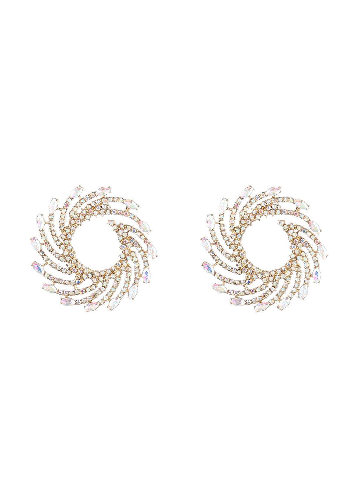 Pendientes Celestia Spiral Crystal