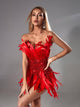 Vestido Crimson Phoenix Mini Dress