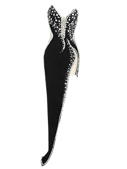 Vestido Noir Diamond Silhouette