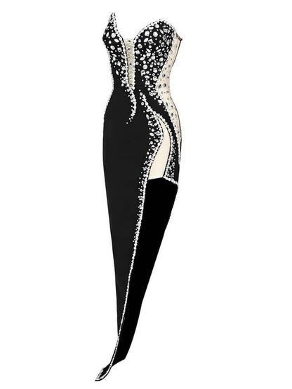 Vestido Noir Diamond Silhouette