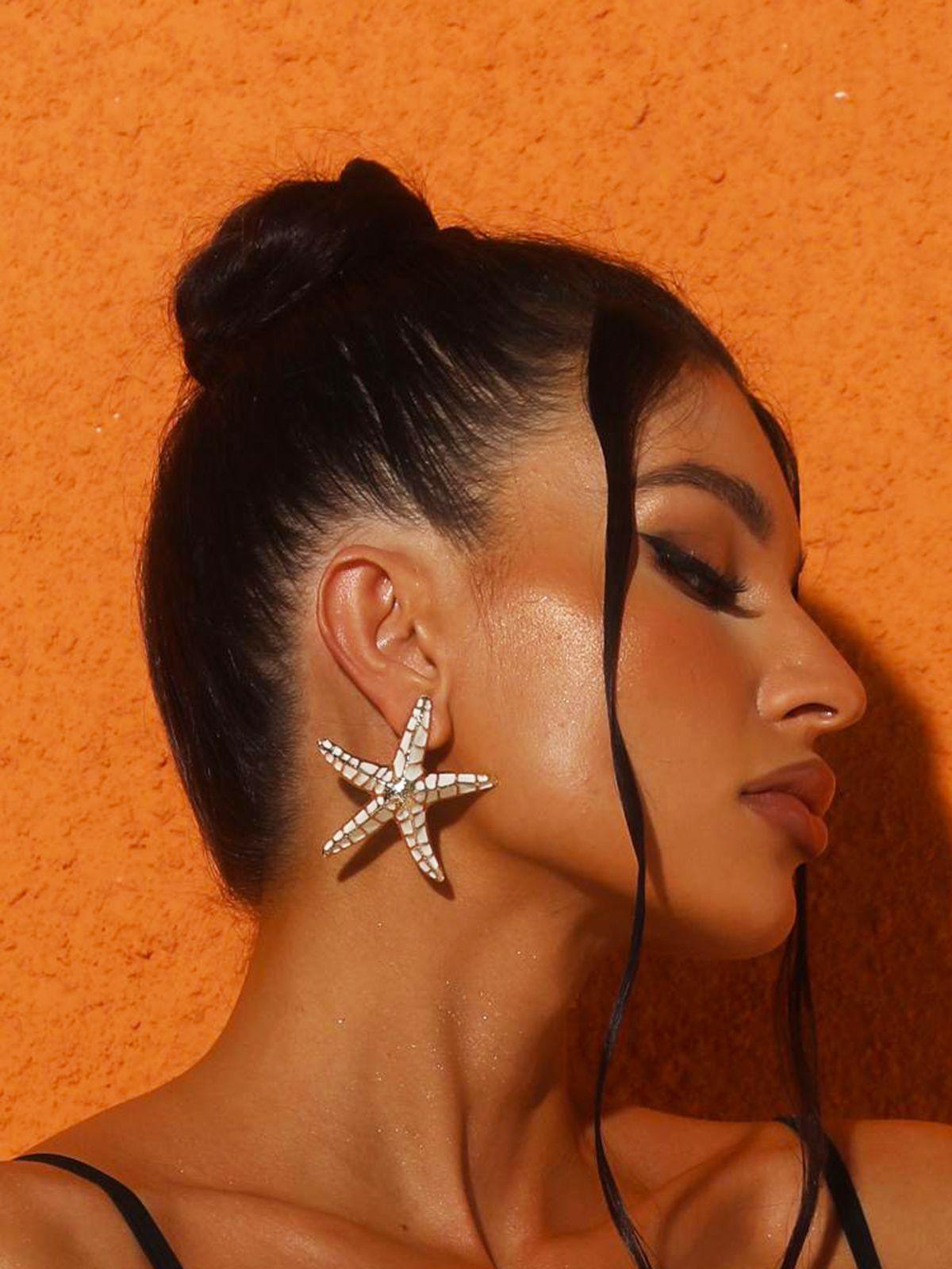 Pendientes Starfish Crystal Shine