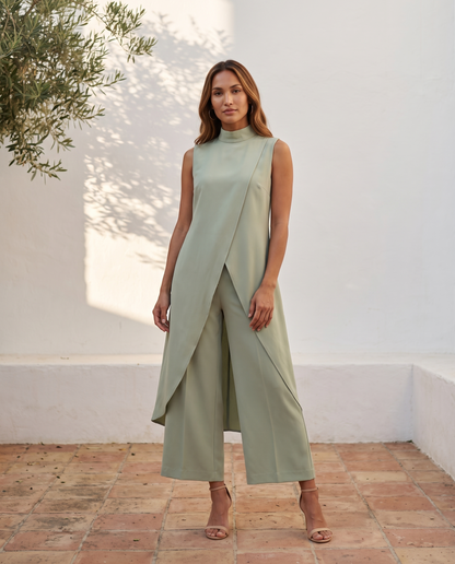 Conjunto Roma en verde claro
