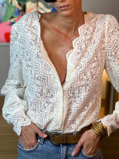 Blusa Encaje Romance Alya