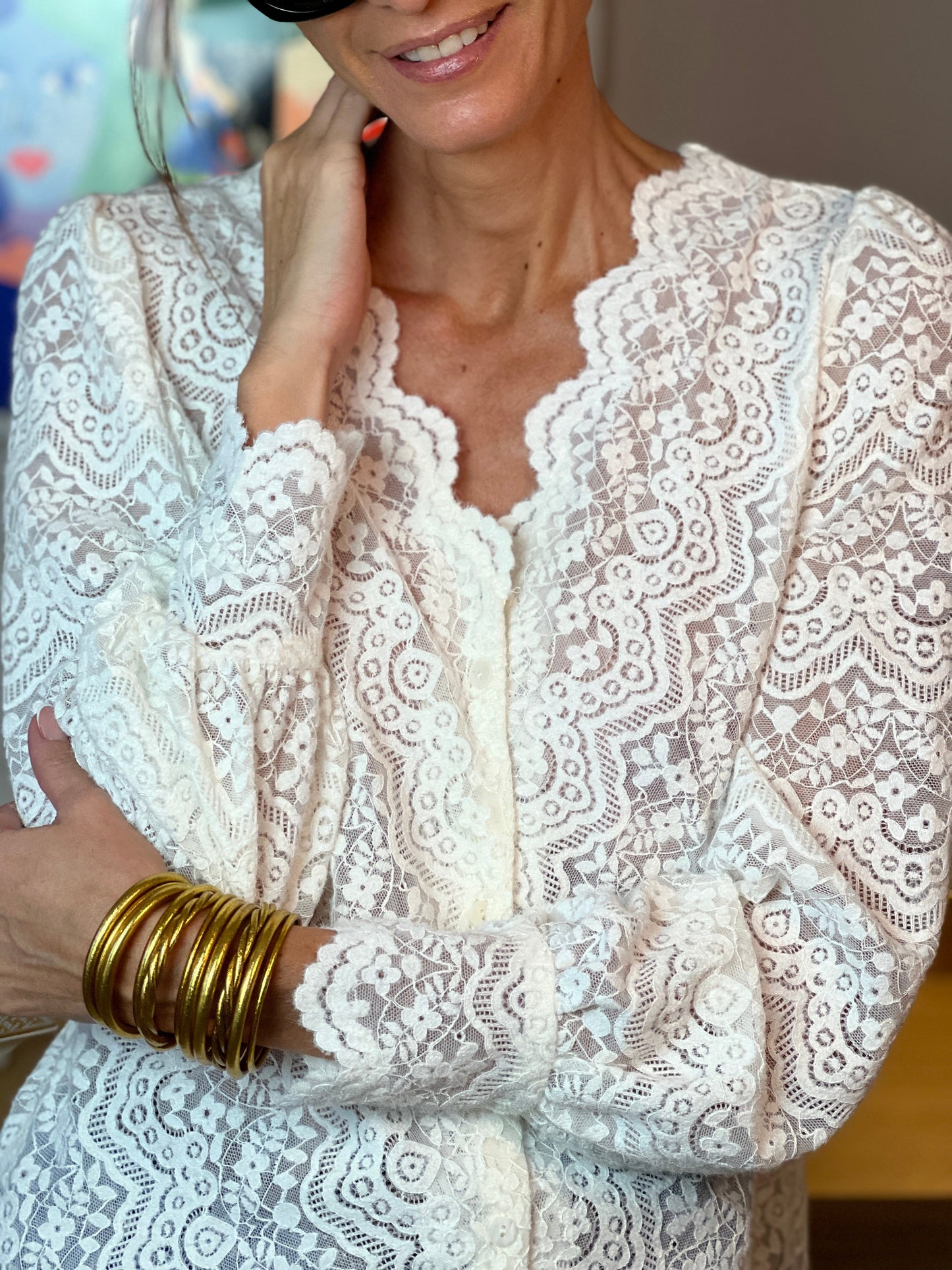 Blusa Encaje Romance Alya