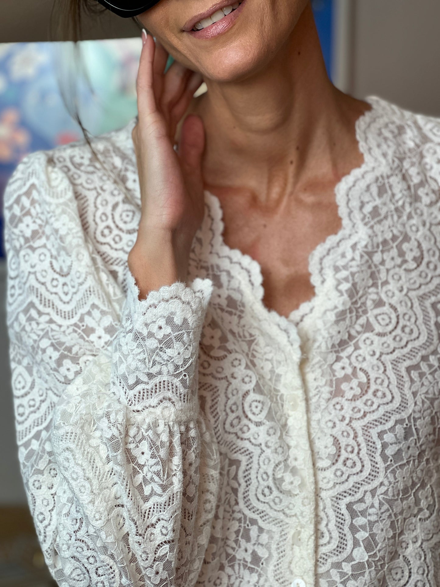 Blusa Encaje Romance Alya